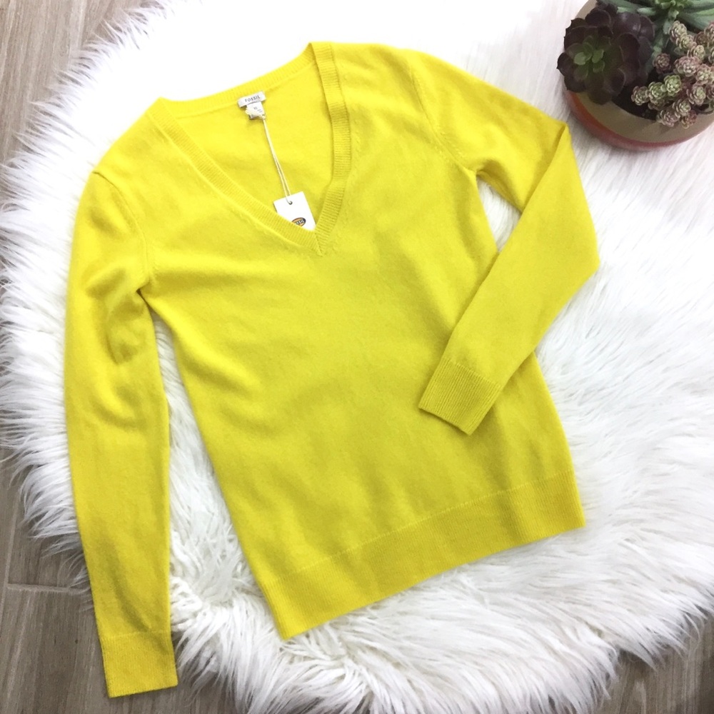 Fossil Cashmere Gwen Sweater V-neck